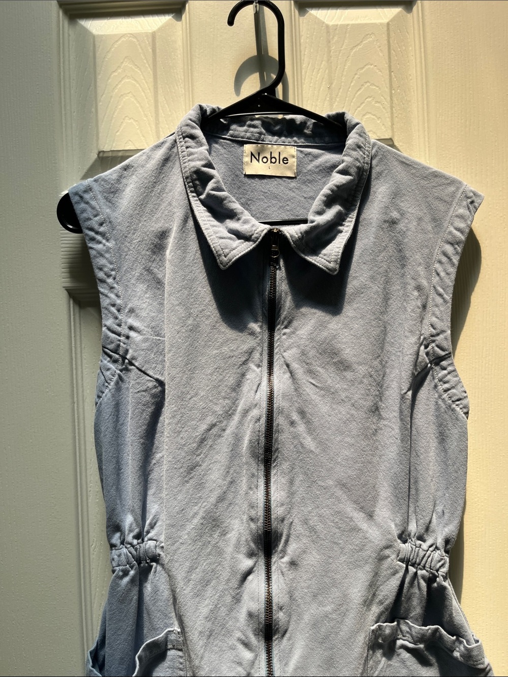 Noble Adult tank suit romper Pebble blue jumpsuit large - Picture 2 of 9